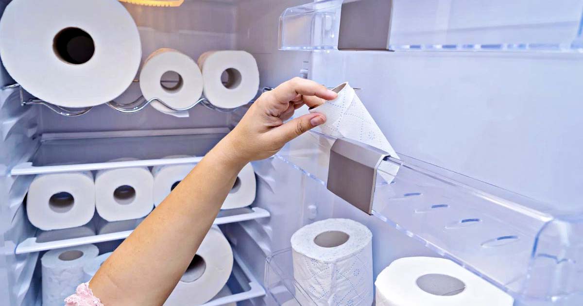 Pourquoi beaucoup de gens mettent du papier toilette au frigo ?