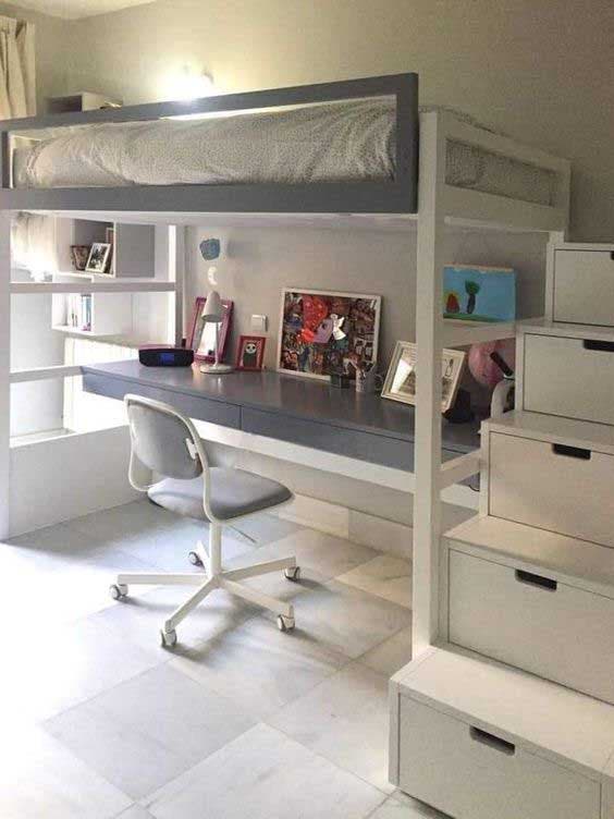 Bureau style chambre universitaire