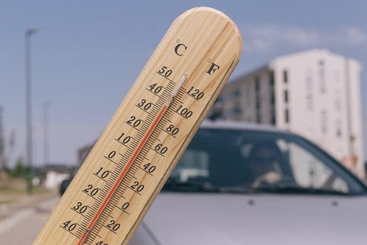 Circulation par temps très chaud