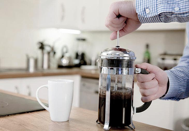 Faire du café avec une french press 