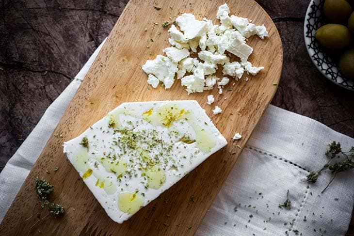 Feta marinée à l’huile d’olive