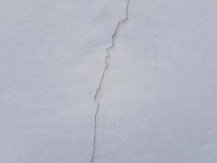 Fissure sur un mur