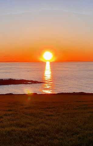 Le soleil prenant la forme d’un ange