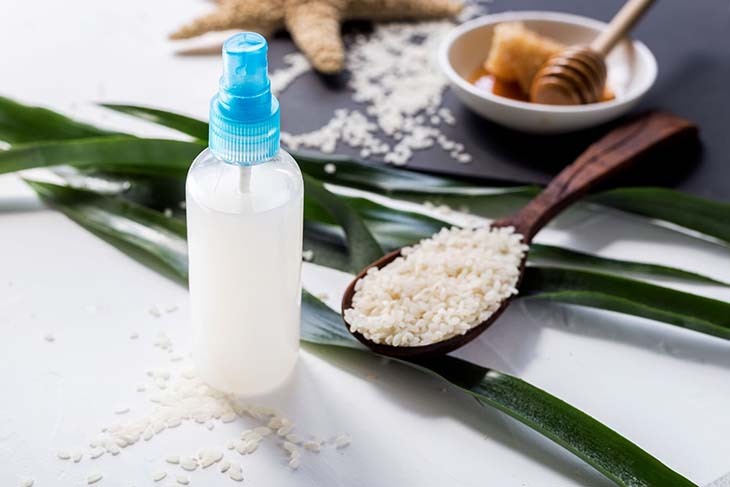 Lotion pour le corps et cheveux à base d’eau de riz 