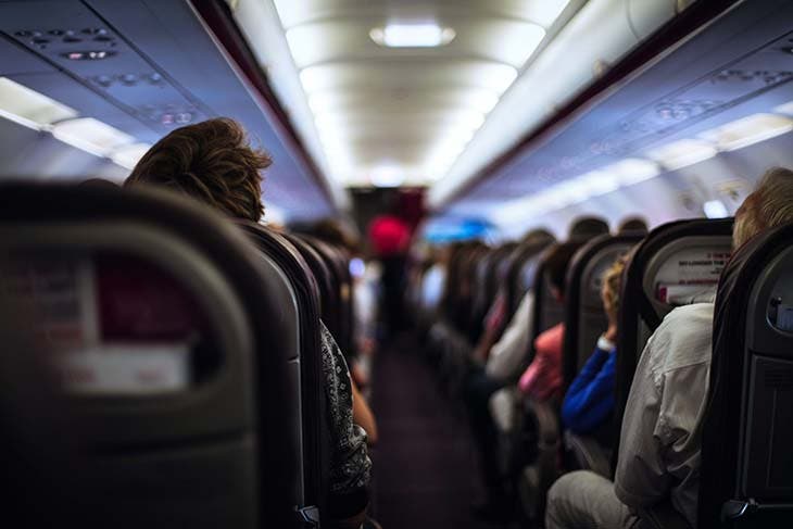 Passagers d'un avion