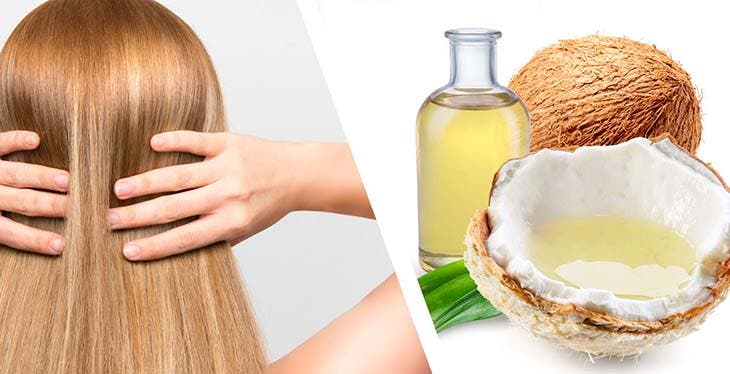 Huile de noix de coco pour sublimer les cheveux - source : spm