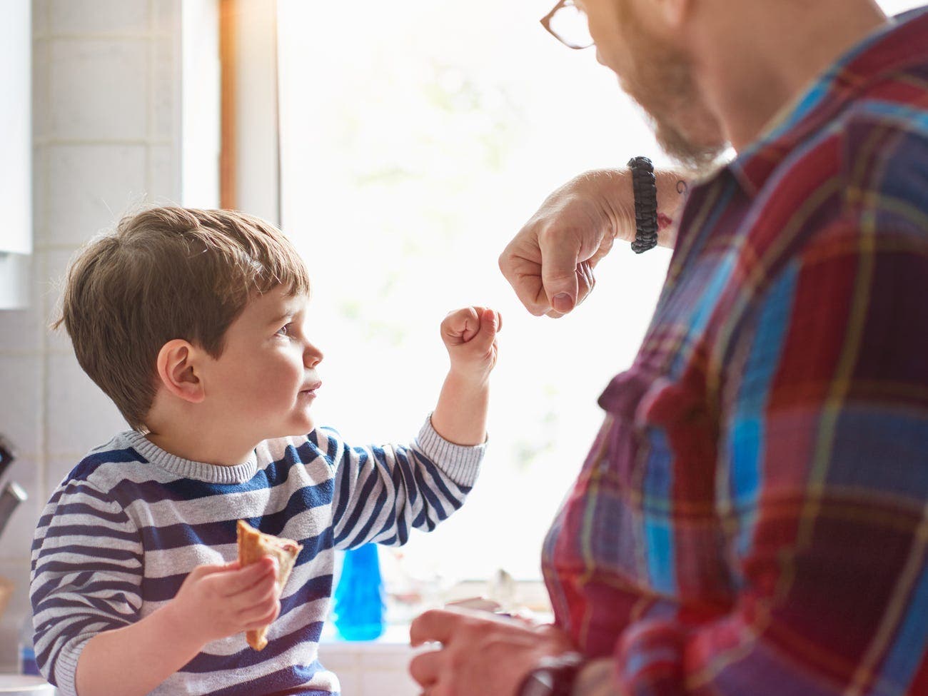 papa enfant gouter