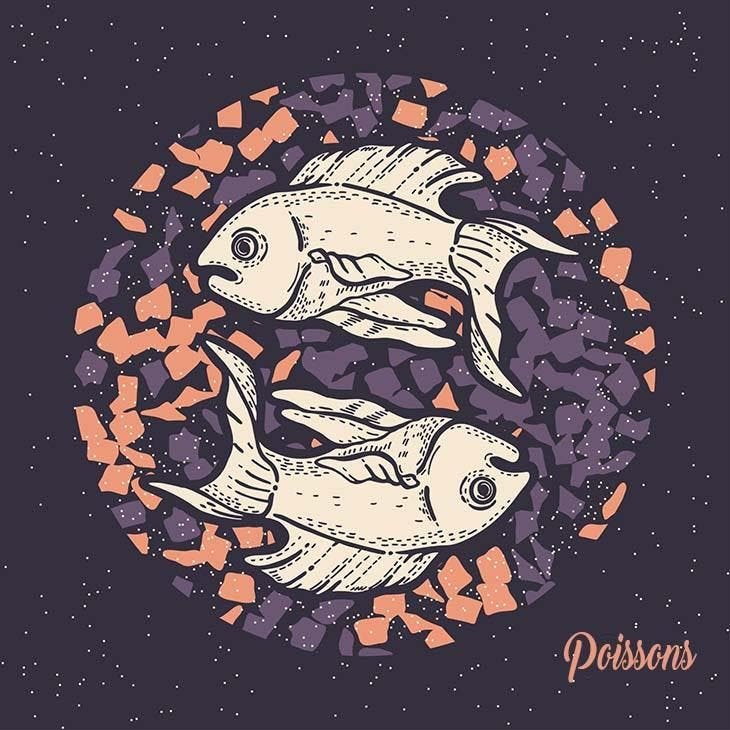 Signe du zodiaque poissons