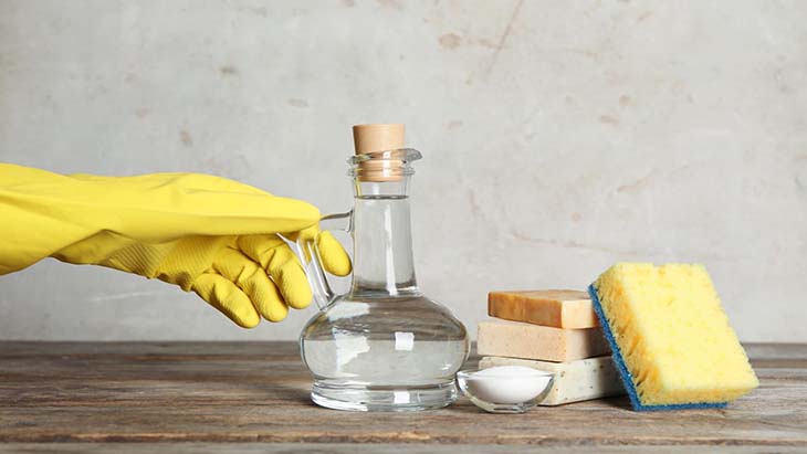 Natural products for cleaning the oven