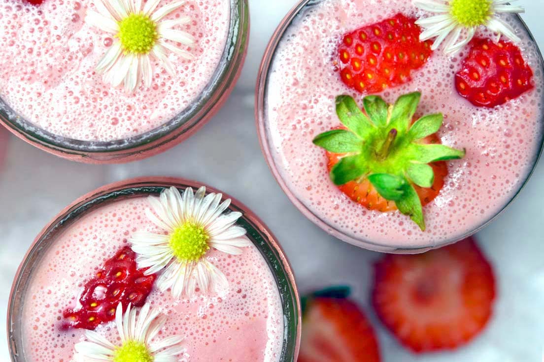 smoothie a la fraise