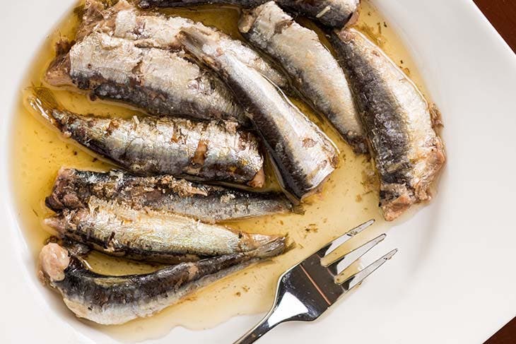 un plat de sardine