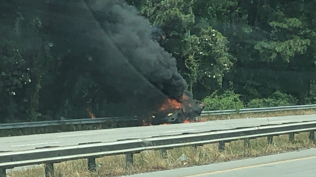 voiture en feu